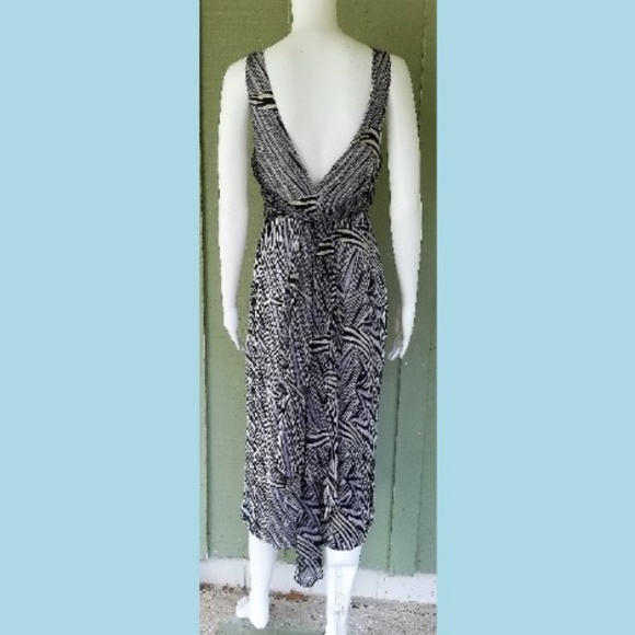 DIANE VON FURSTENBERG Navy Blue SEAVY Silk Dress - Picture 4 of 5